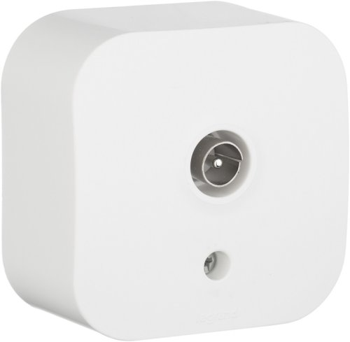 Розетка TV Звезда накладная Legrand Quteo 1-м белый картинка